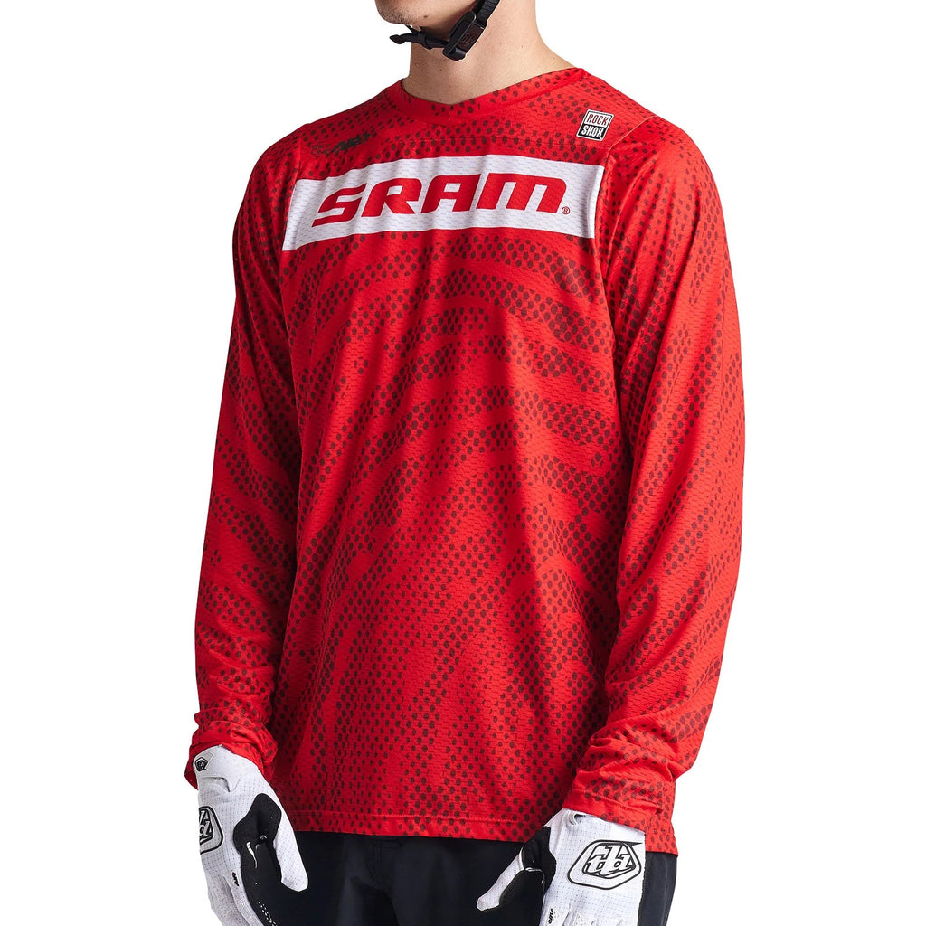 Troy Lee Designs Men's Skyline Air Longsleeve Jersey SRAM Roots-Killington Sports