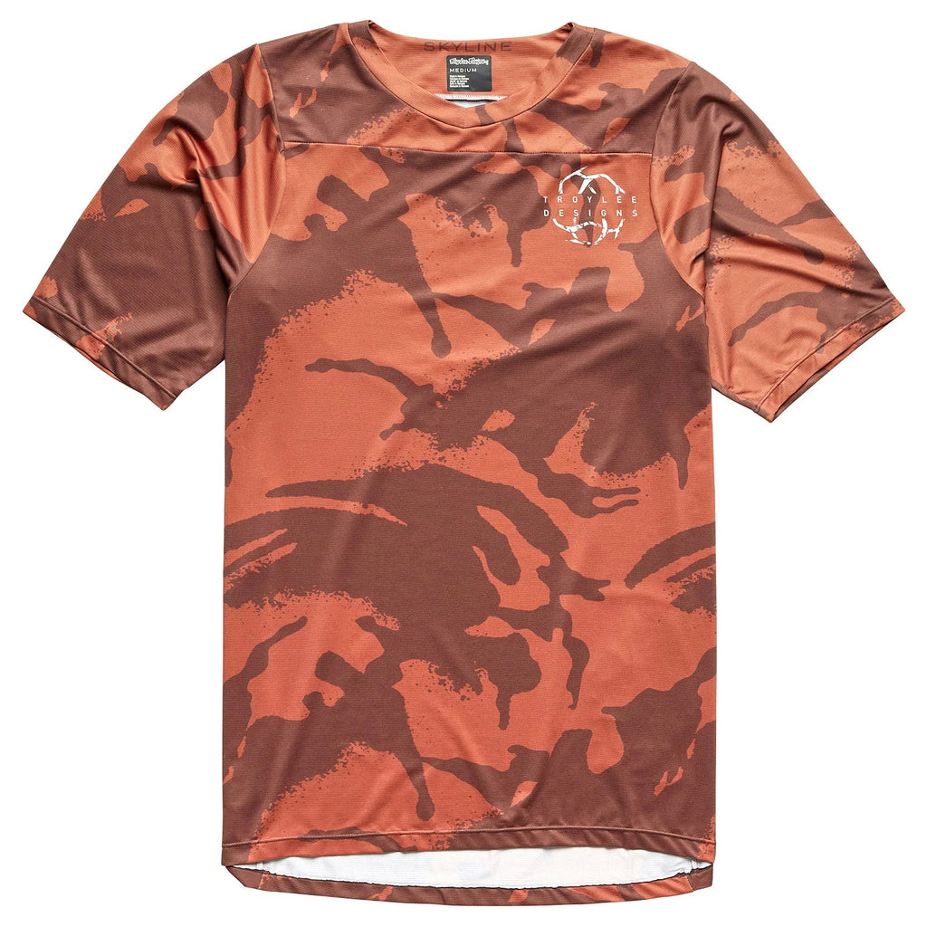 Troy Lee Designs Men's Skyline Shortsleeve Jersey Shadow Camo-Brick-Killington Sports