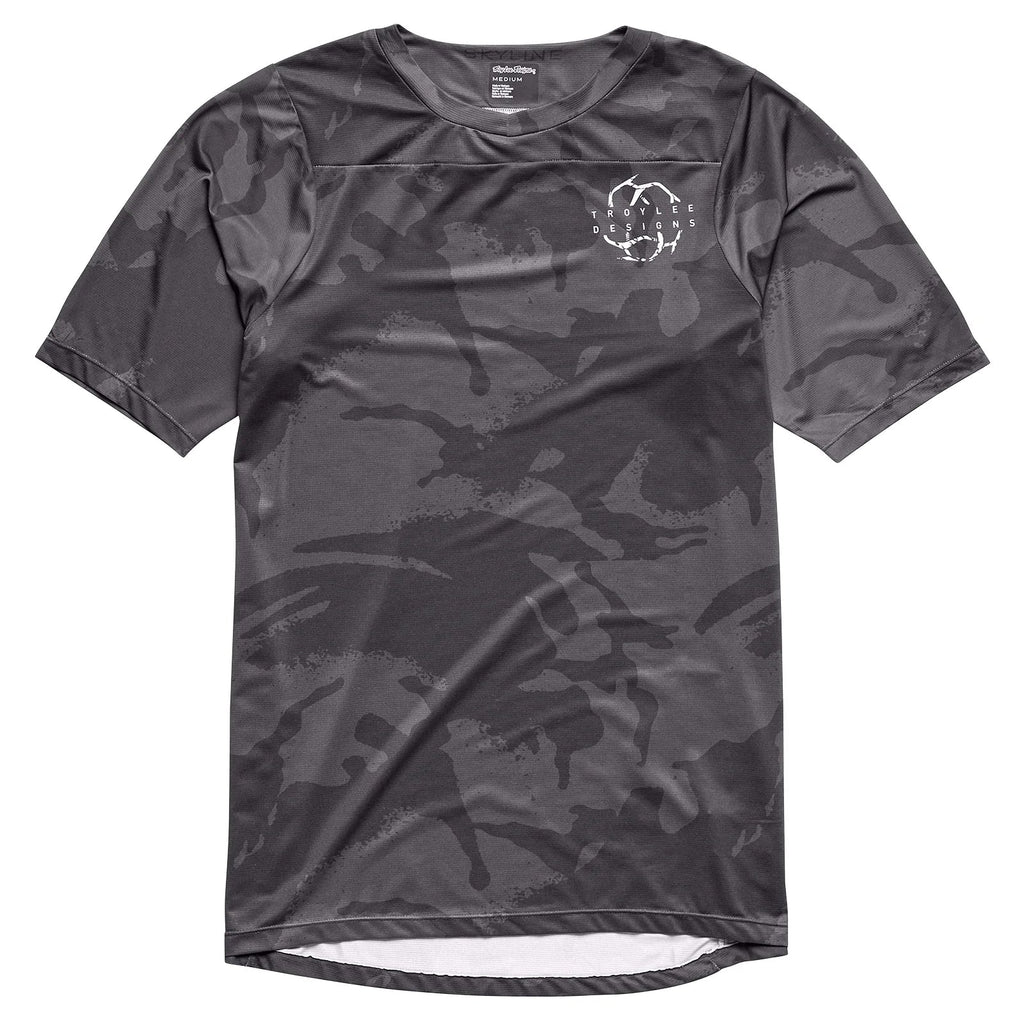 Troy Lee Designs Men's Skyline Shortsleeve Jersey Shadow Camo-Carbon-Killington Sports