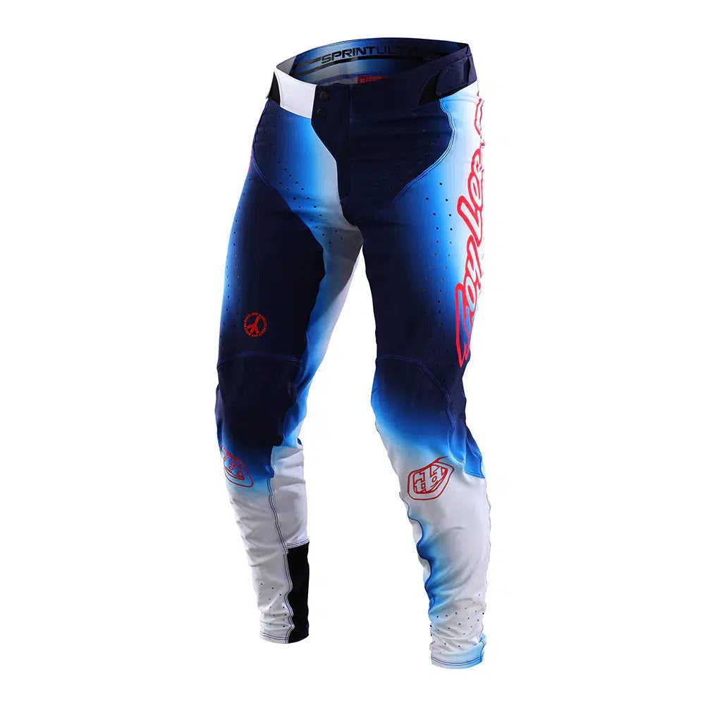 Troy Lee Designs Men's Sprint Ultra Pant Lucid-White/Blue-Killington Sports