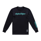 Troy Lee Designs Skyline Ride LS Tee Signature-Black/Real Teal-Killington Sports