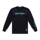 Troy Lee Designs Skyline Ride LS Tee Signature-Black/Real Teal-Killington Sports