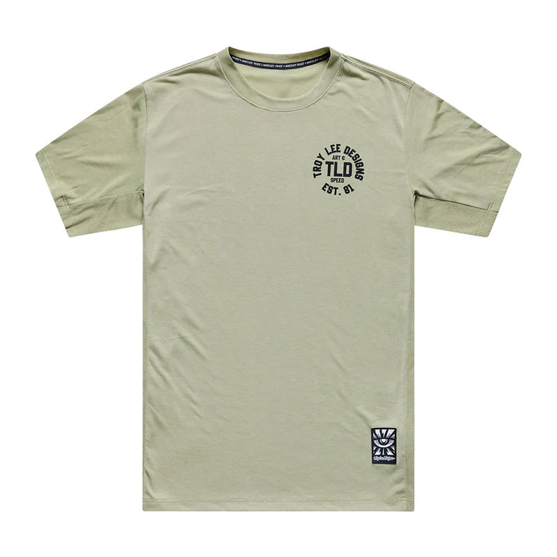 Troy Lee Designs Skyline Ride SS Tee Stamps-Sage-Killington Sports