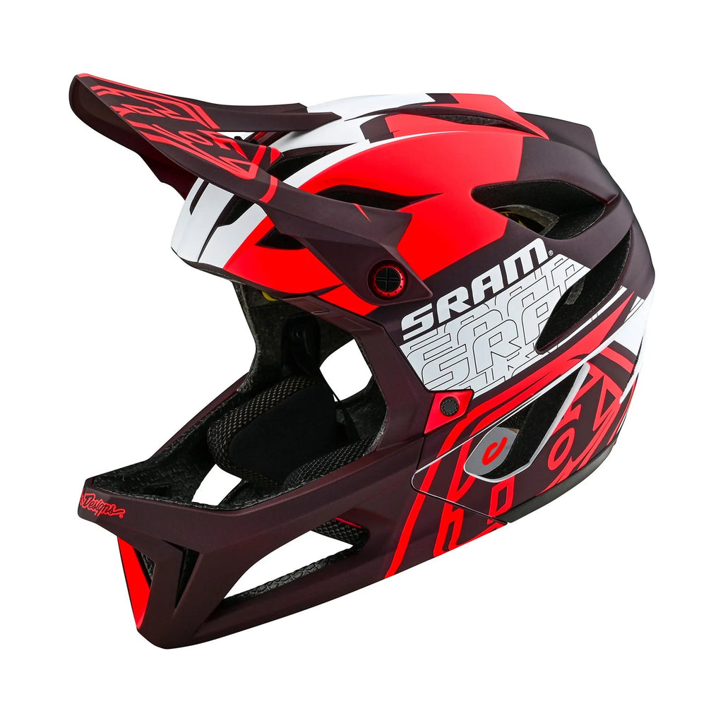 Troy Lee Designs Stage Helmet SRAM Vector w/MIPS-Red-Killington Sports