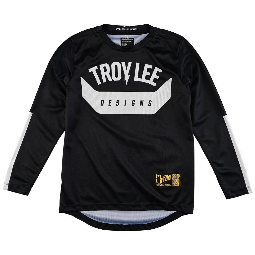 Troy Lee Designs Youth Flowline Longsleeve Jersey Aircore-Black-Killington Sports