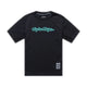 Troy Lee Designs Youth Skyline Ride SS Tee Signature-Black/Real Teal-Killington Sports