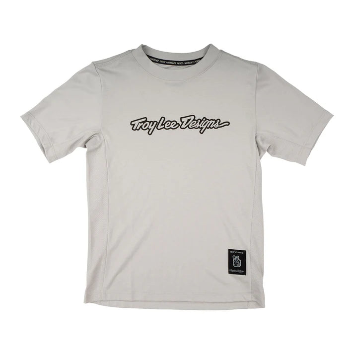 Troy Lee Designs Youth Skyline Ride Short Sleeve Tee Signature-Mist-Killington Sports