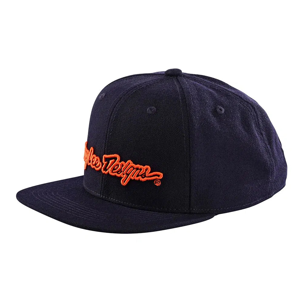 Troy Lee Signature Snapback Hat-Navy/Orange-Killington Sports