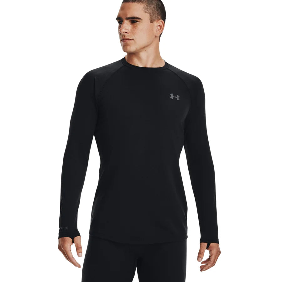 Under Armour Men's ColdGear Baselayer 2.0 Crew-Black-Killington Sports