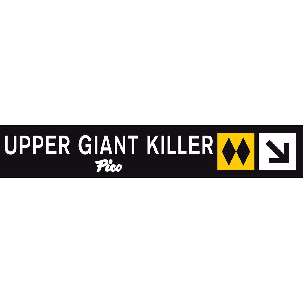 Upper Giant Killer Trail Sign-Killington Sports