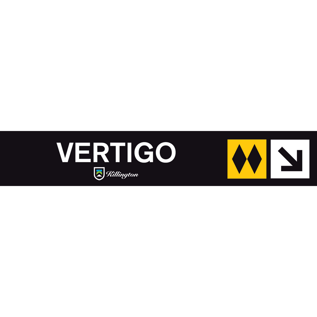 Vertigo Trail Sign-Killington Logo-Killington Sports