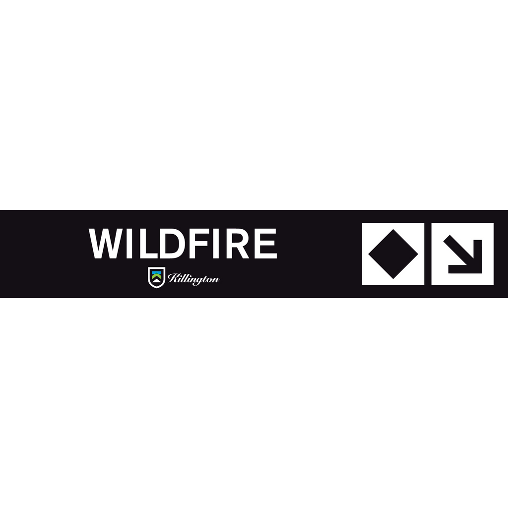 Wildfire Trail Sign-Killington Logo-Killington Sports