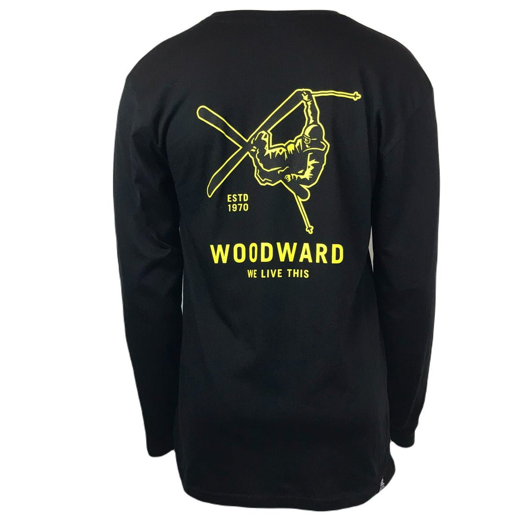 Woodward Killington Ski Long Sleeve TShirt-Black-Killington Sports