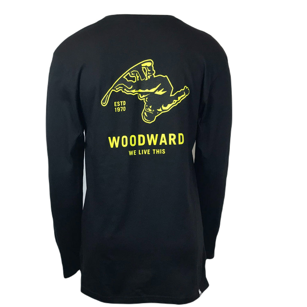 Woodward Killington Snowboard Long Sleeve TShirt-Black-Killington Sports