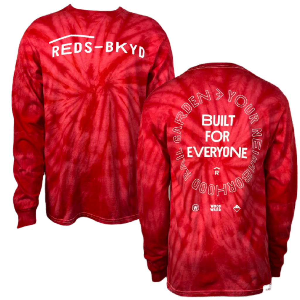 Woodward REDS Tie Dye Long Sleeve TShirt-Spider Red-Killington Sports
