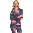 Roxy Women's Daybreak Technical Base Layer Top-True Black Pansy Pansy-Killington Sports